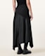 Pia Satin Asymmetric Maxi Skirt