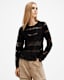 Tiff Lace Panelled Sheer Top