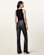 Cora High-Rise Leather Flared Leggings