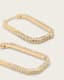 Hattie Crystal Hex Hoop Earrings