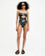 Niki Floral Bandeau Cut-Out Swimsuit