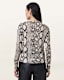 Anouk Snake Print Merino Wool Cardigan