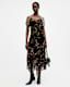 Leah Floral Print Midi Dress