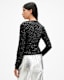 Eris Metallic Leopard Print Top