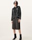 Cargo Distressed Leather Biker Jacket