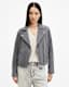 Dalby Slim Fit Suede Biker Jacket
