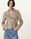 Dalby Slim Fit Suede Biker Jacket