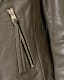 Dalby Slim Fit Leather Biker Jacket