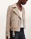Balfern Belted Suede Biker Jacket