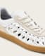 Velma Low Top Round Toe Woven Leather Trainers