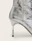 Natasha Pointed Metallic Leather Boots
