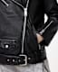 Billie Pearl Embellished Leather Biker Jacket