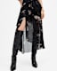Alana Printed Wrap Over Midi Dress