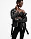 Billie Embellished Leather Biker Jacket