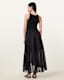 Zenia Sleeveless Asymmetric Midi Dress