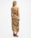 Laura Silk Blend One Shoulder Maxi Dress