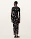 Kathy Print Mesh Maxi Dress
