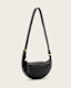 Half Moon Studded Crossbody Bag