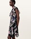 Fleur Printed Asymmetric Mini Dress