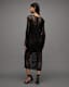 Rosalie Embellished Leopard Midi Dress