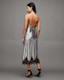 Ophelia Metallic Lace Trim Maxi Dress