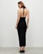 Toni Adjustable Tie Ribbed Maxi Dress