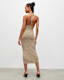 Toni Rainbow Ribbed Cut-Out Maxi Dress
