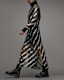 Juela Mesh Striped Sequin Midi Dress