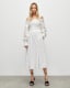 Launa Off Shoulder Broderie Maxi Dress