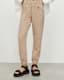 Val High-Rise Cargo Linen Blend Trousers