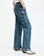 Florence Wide Leg Denim Cargo Trousers
