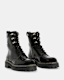 Heidi Shiny Leather Lace Up Boots