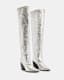Reina Metallic Leather Boots