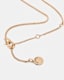 Heart Gold-Tone Logo Necklace