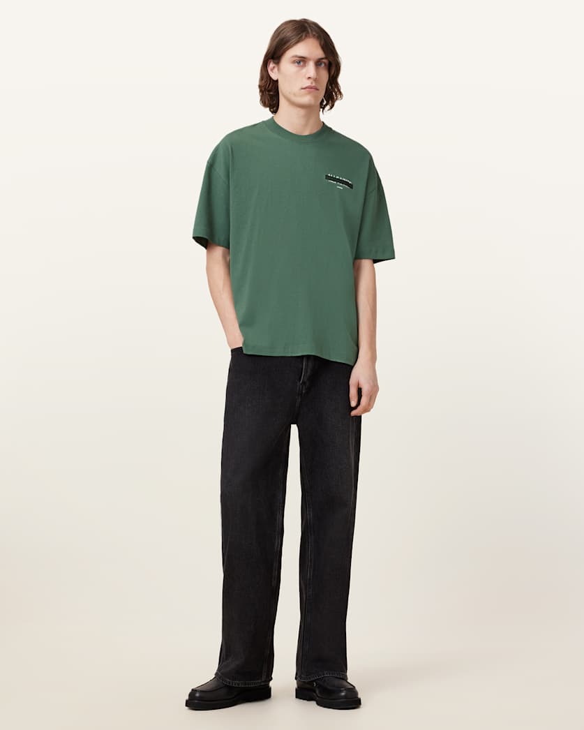 Redact Oversized Embroidered Logo T-Shirt