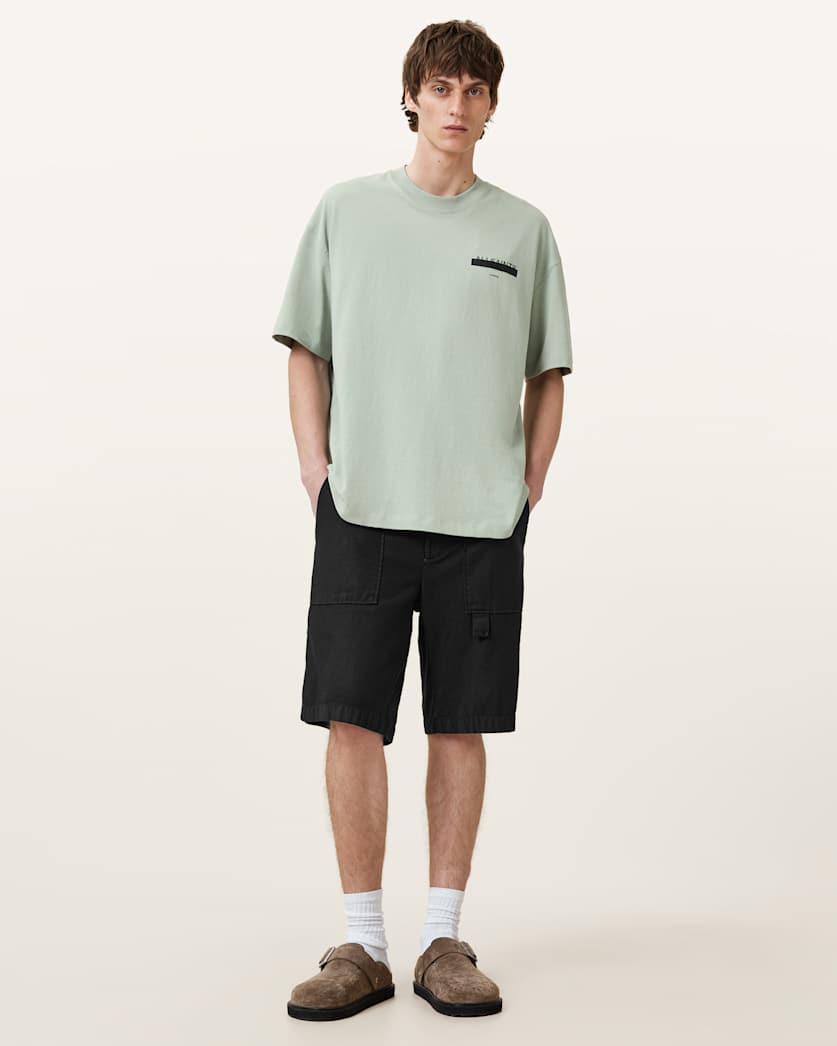 Redact Oversized Embroidered Logo T-Shirt
