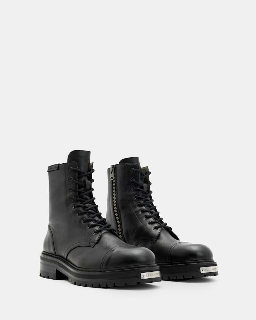 Hank Chunky Leather Boots