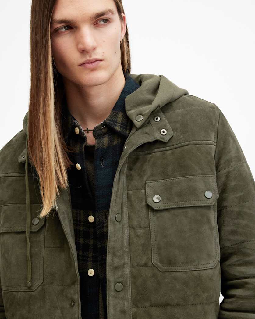 Ross Relaxed Fit Suede Overshirt