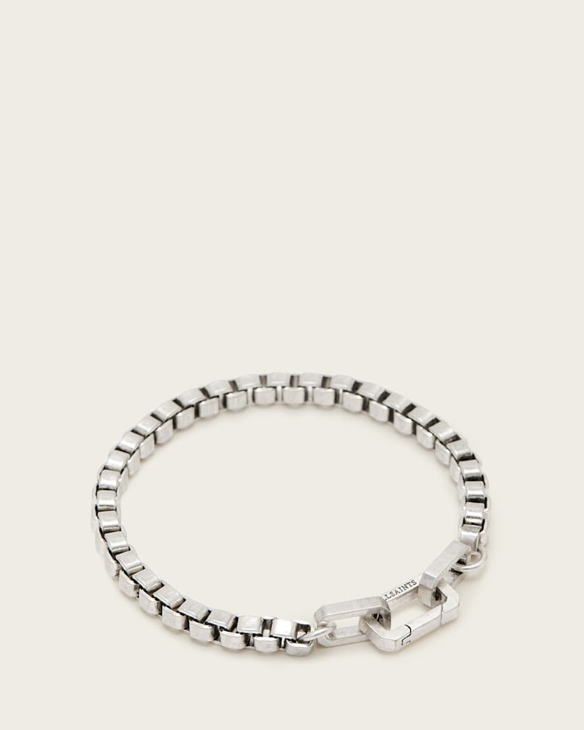 Roman Box Chain Carabiner Bracelet