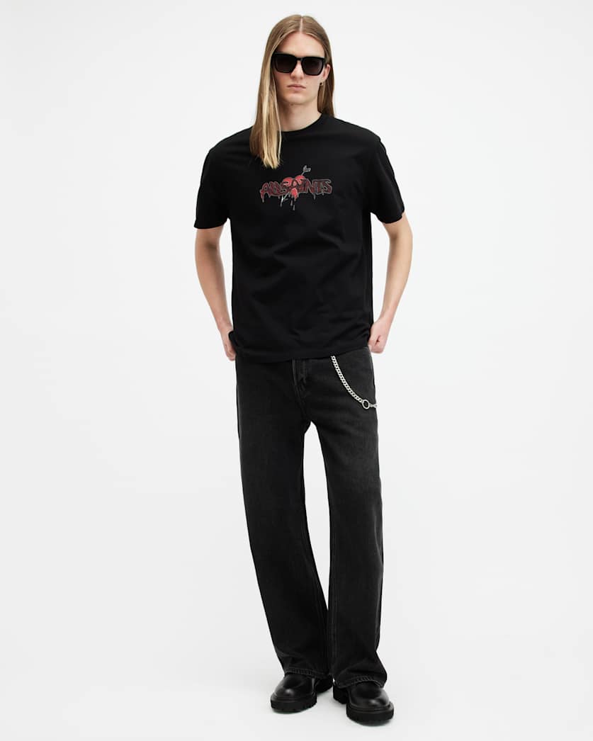 Bereft Oversized Logo Print T-Shirt