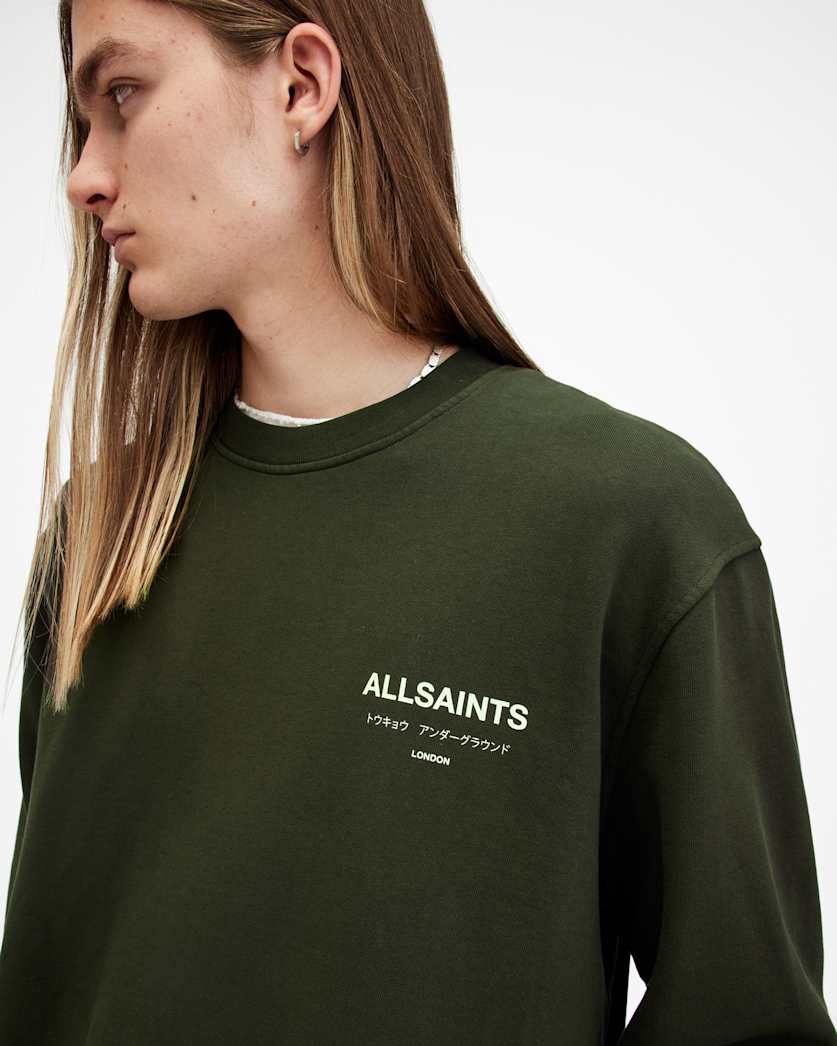 Underground Relaxed Fit Crew Neck Sweatshirt