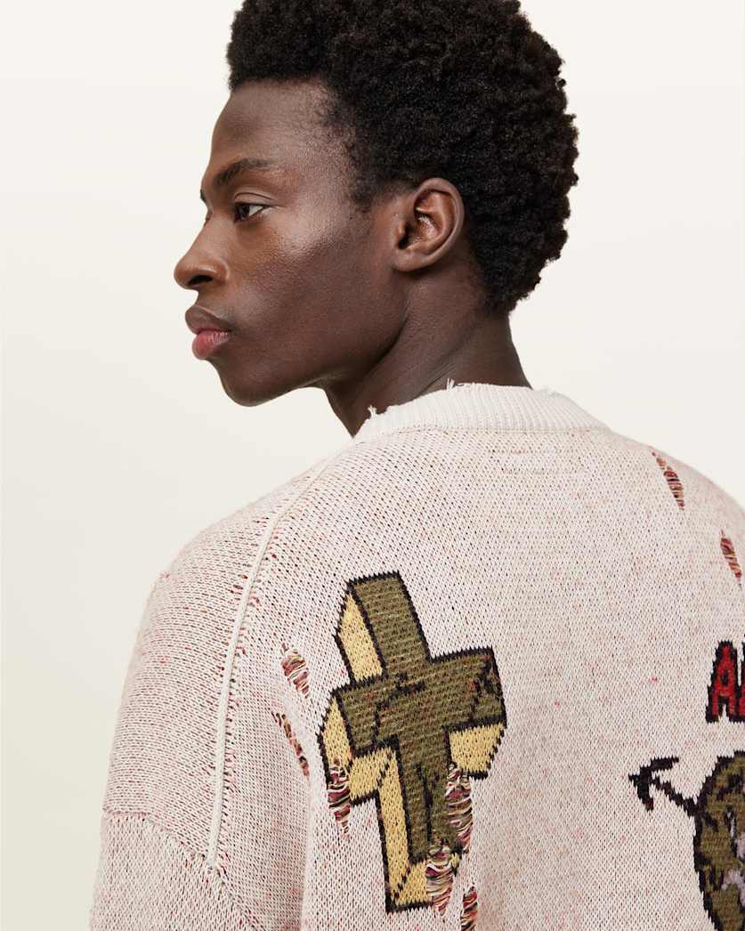 Jay Relaxed Jacquard Cardigan