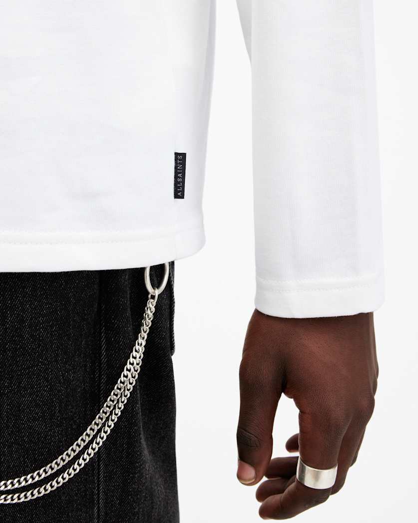 Nero Mock Neck Relaxed Fit T-Shirt
