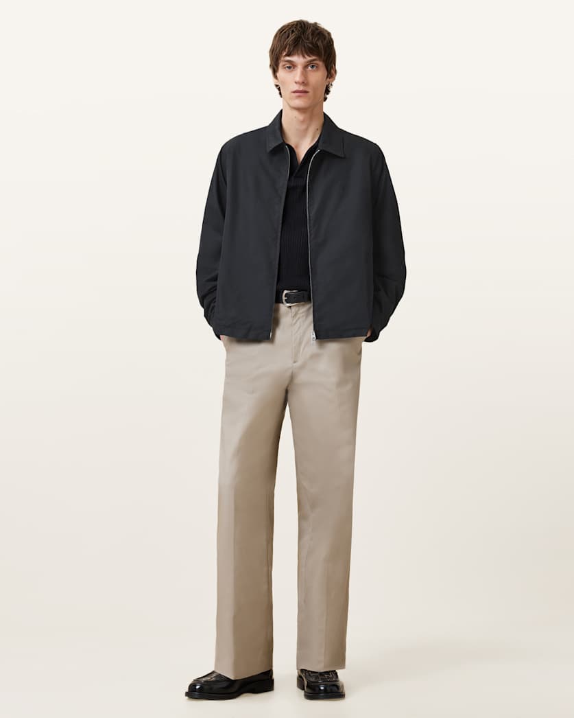 Trey Black Ramskull Pointed Collar Jacket