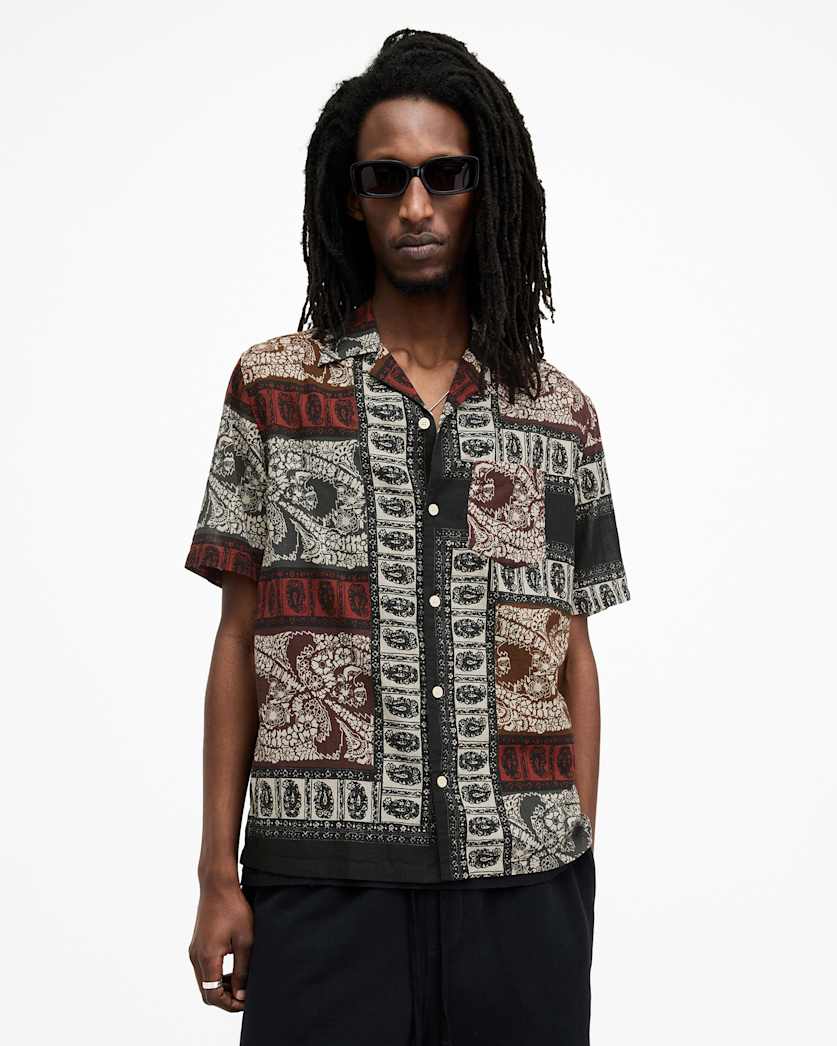 Marquee Paisley Print Relaxed Fit Shirt