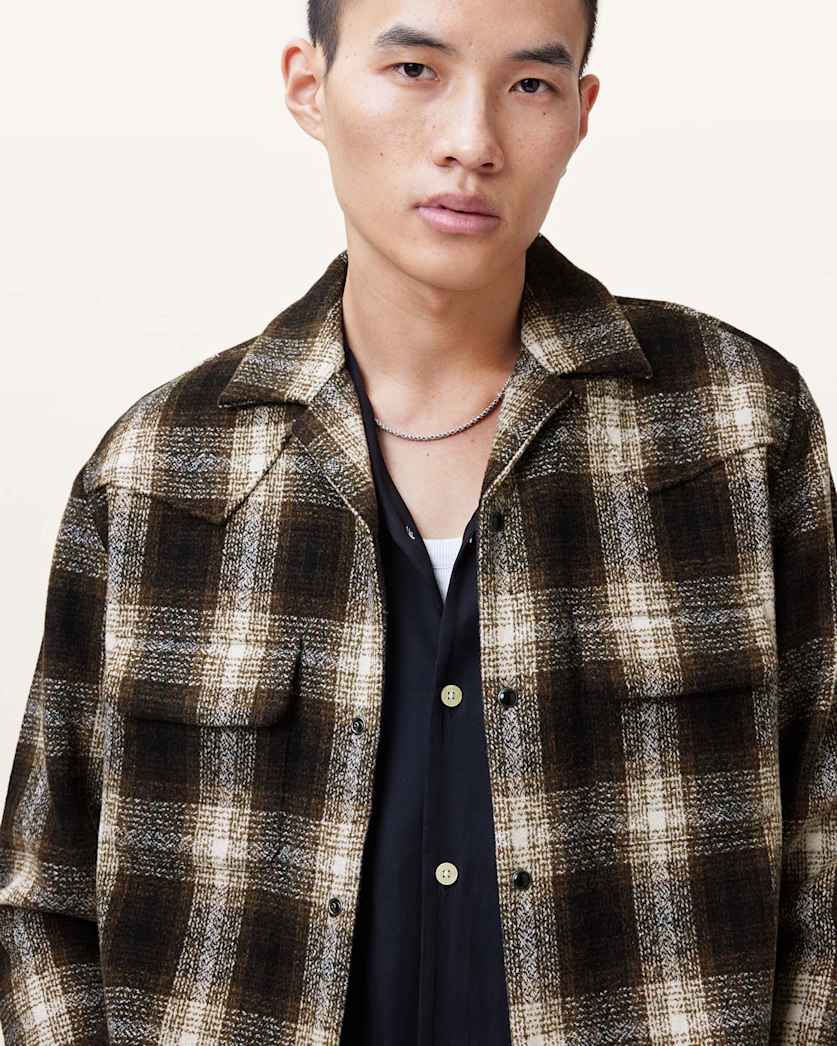 Alvar Checked Western Relaxed Fit Shirt