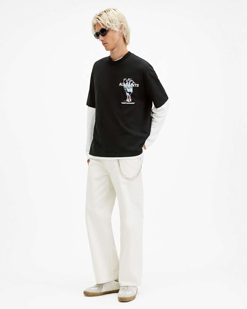 Undergang Oversized Graphic Printed T-Shirt