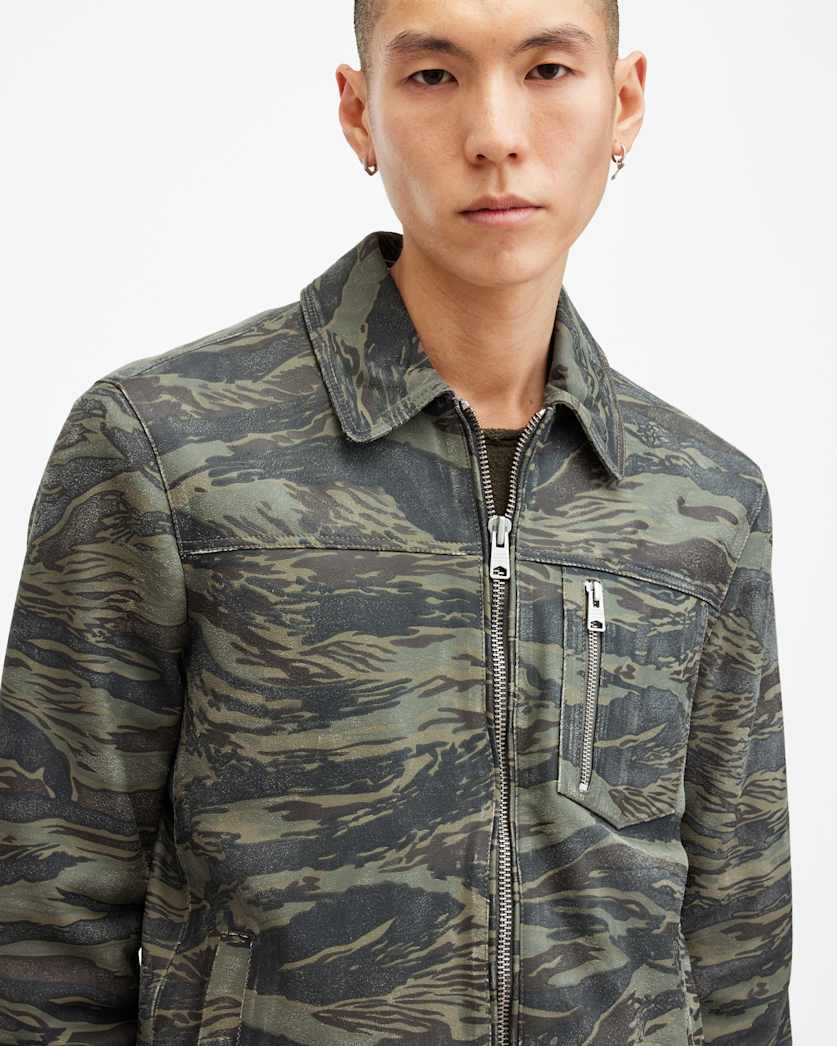 Eddy Camouflage Suede Jacket