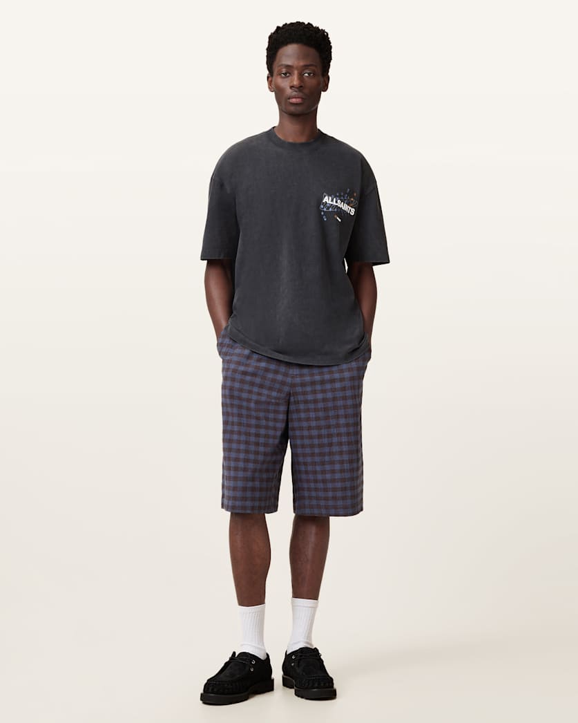Wavy Oversized Crew Neck T-Shirt