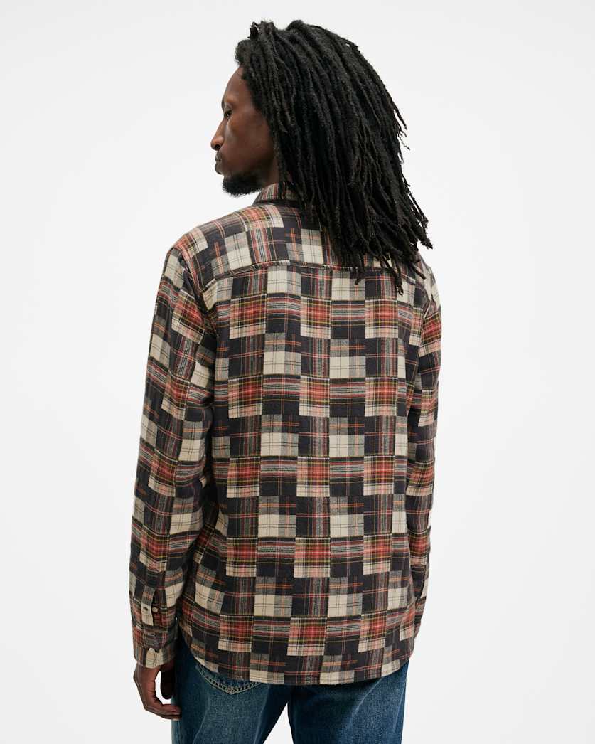 Jude Patchwork Checked Jacquard Shirt